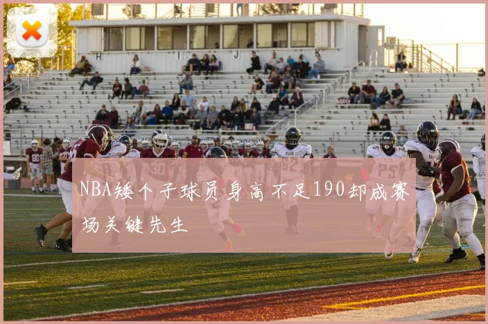 NBA矮个子球员身高不足190却成赛场关键先生
