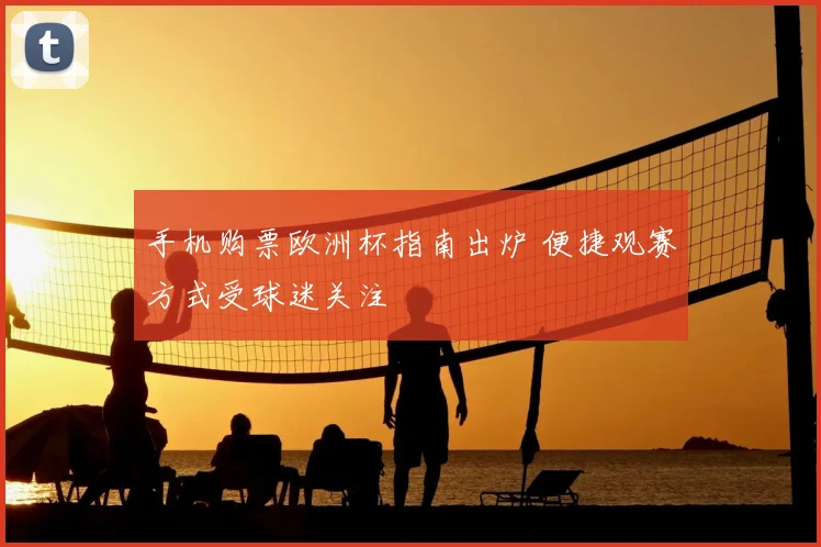 手机购票欧洲杯指南出炉 便捷观赛方式受球迷关注