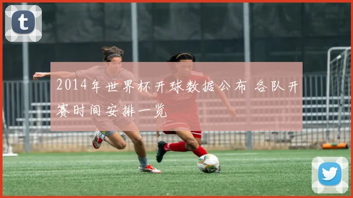 2014年世界杯开球数据公布 各队开赛时间安排一览